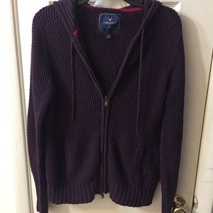 American Eagle Outfitters Purple Jacket Size Lg